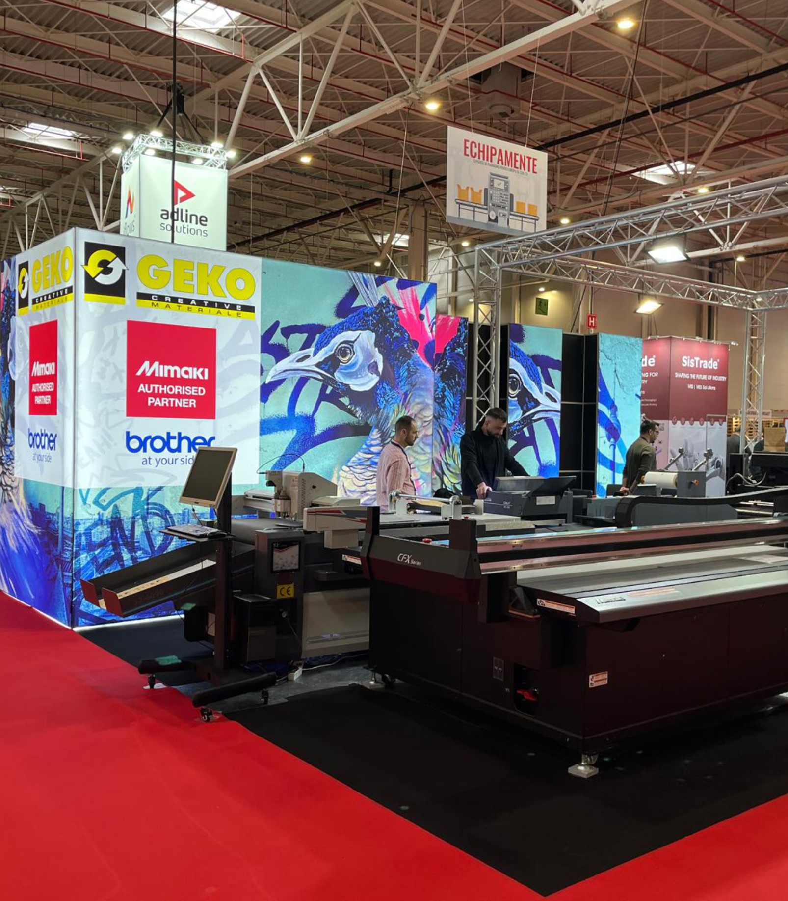 Stand expozitional Geko la All2Print Show - Productie Profi Printing